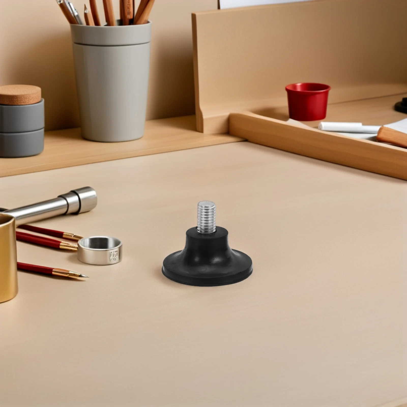 

12 Pcs Rubber Shock Absorbing Foot Pads Desk Leveling Glides Adjustable Chair Levelers Cabinet Feet niture