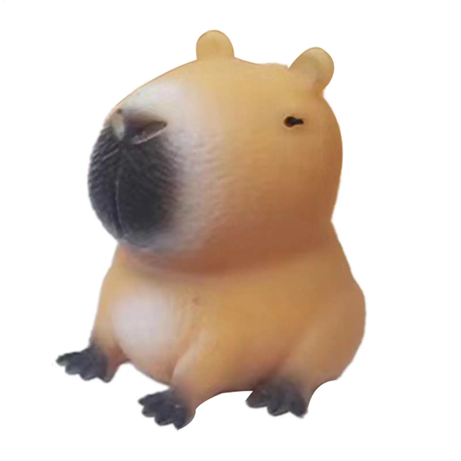 Capybara Squeeze Toy Stress Relief Quick Rebound Portable Cute Capybara Pinch Toy for Adults Portable Desk Office Fidget Sensory