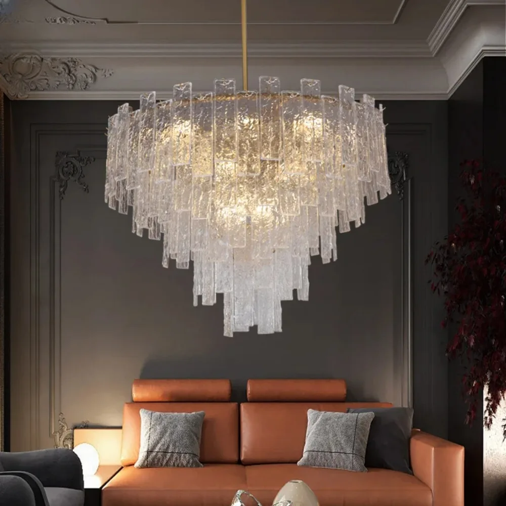 

Nordic Luxury Crystal Chandelier Postmodern LED Pendant Lights for Living Dining Room Bedroom Hotel Home Decor Hanging Lamp