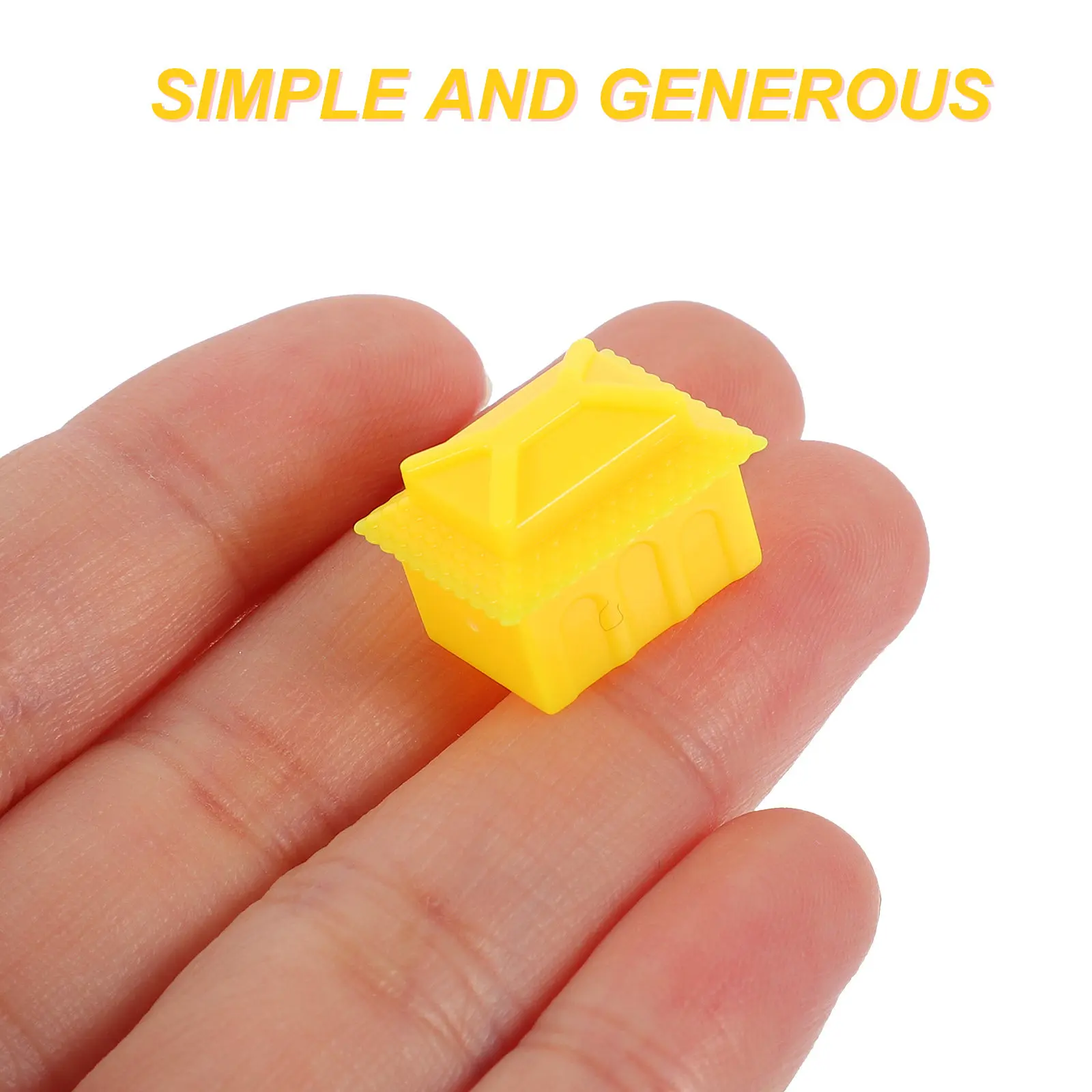40Pcs Board Game House Game Pieces Replacement Accessories Plastic Chess Tokens for Style Games Party Fun