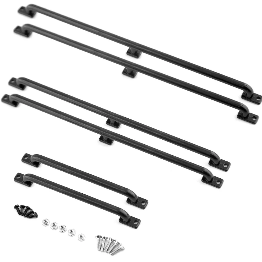 2pcs Metal Handrail for TRX4 SCX10 RC Crawler 75/135/150mm, Durable Armrest for Toyota Cherokee D90 D110, Upgrade Parts for 1/10