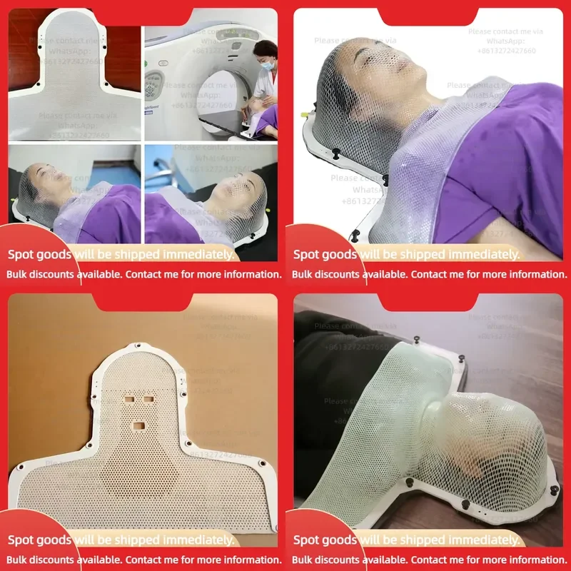 S Type Thermoplastic Radiotherapy Mask for Cancer Oncology Radiation Therapy Fixation Head Neck Shoulder Immobilization