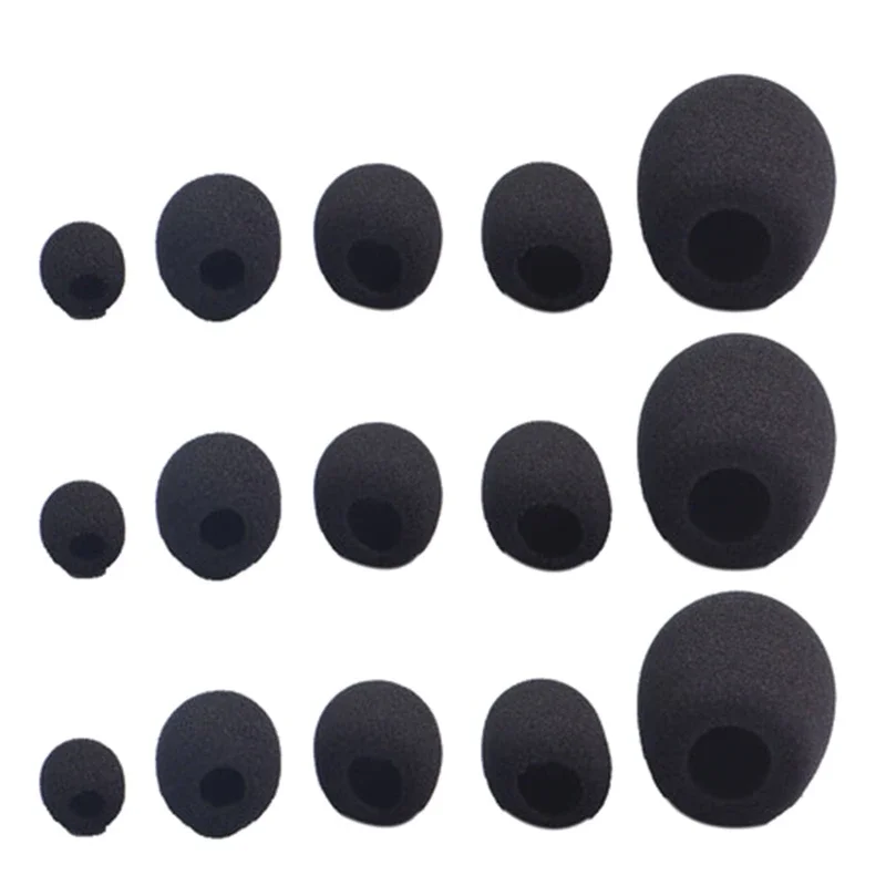 10pcs Headset Replacement Cover Gooseneck Sponge Foam Microphone Windscreen Protector view 5