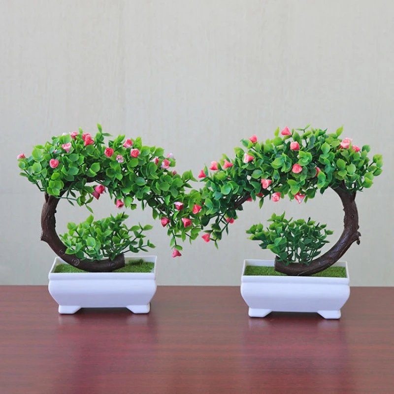 Sakura Snowball Simulation Plant Bonsai Computer Desk Policy Performance Bonsai Ornament Bonsai Small Tree Home Decoration Tree