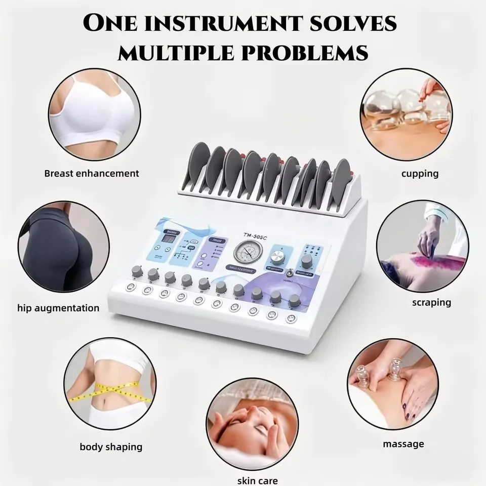 New Arrival Infrared Heat Russian Wave Electric Muscle Stimulate EMS Machine Vacuum Massage Body Shaping for Home or Salon