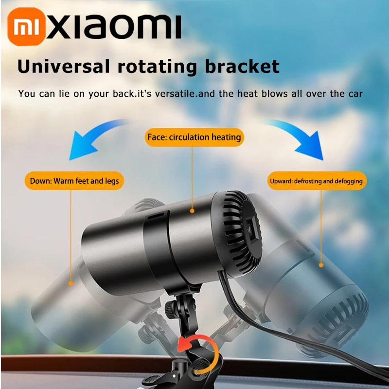 Xiaomi 12V 150W Car Heater Portable Electric Heating Fan Automatic Windshield Dryer Defogging Demister Defroster Car Accessories