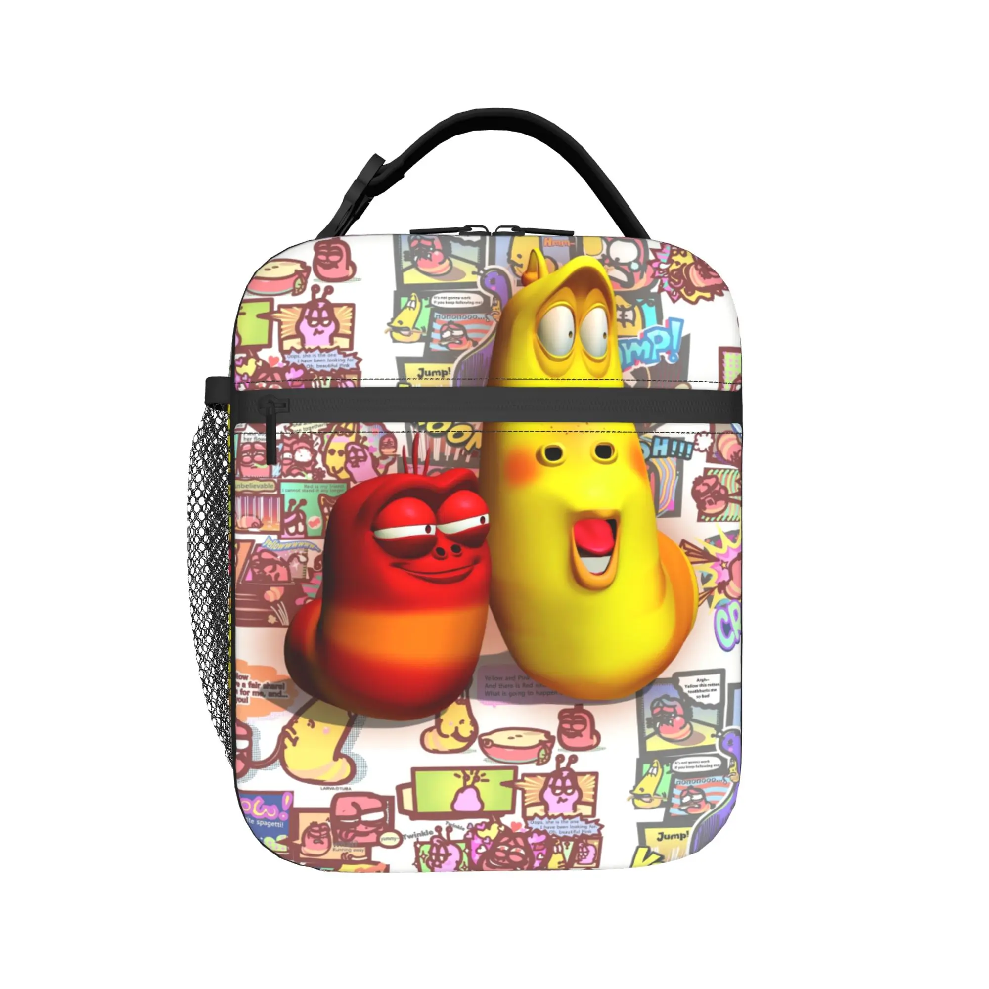 Larva Yellow Larva Red Backpack  Travel Backpacks Girl High Quality Big High School Bags Style Rucksack