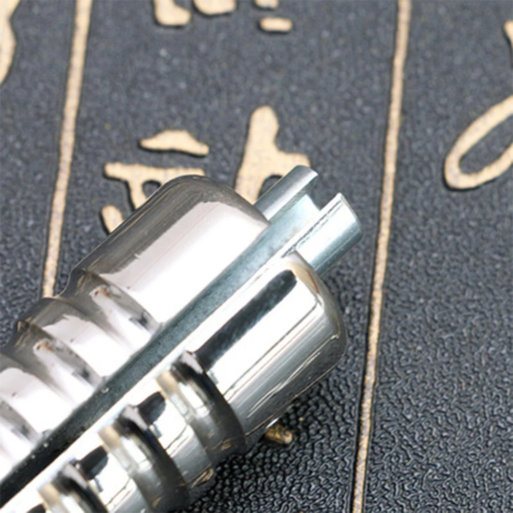 الفولاذ المقاوم للصدأ ماكينة رسم الوشم التجميلي ماسِك للجوّال 49F الفضة قابلة لإعادة الاستخدام معقمة المضادة للانزلاق مقاومة للاهتراء قبضة أنبوب لفائف