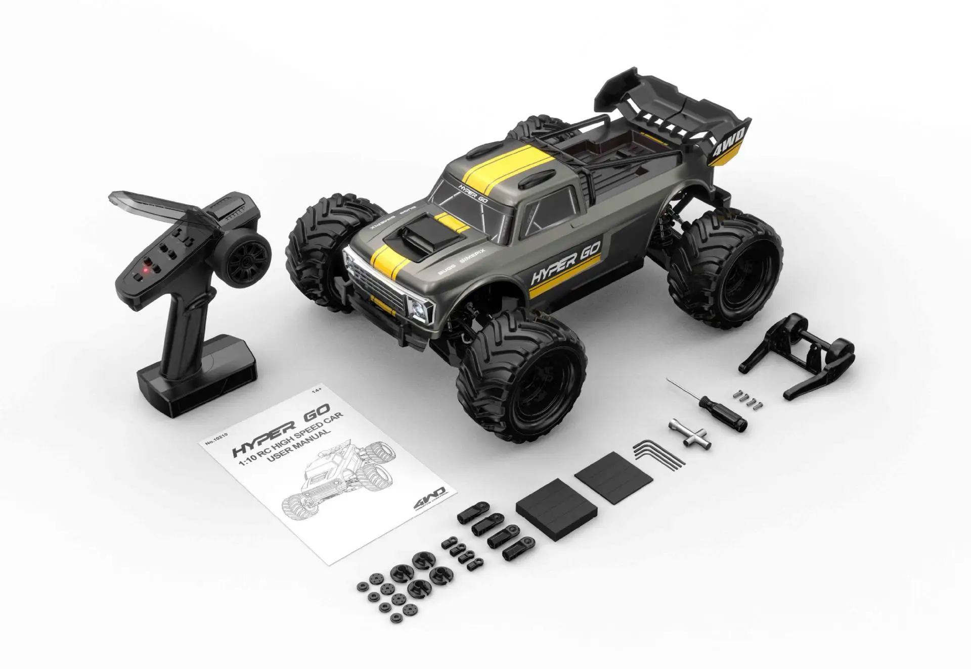 

1/10 Scale 4WD Remote Control High-Speed Car Brushless Off-Road Climbing Model Toy Gift with Drift Function