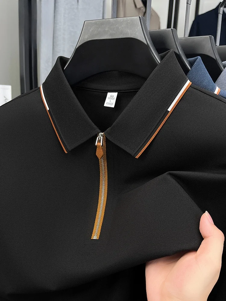 

Rn Men's Faionable Loose Fit Casual irt Zipper Closure Comfortable Breathable Spring Autumn Season Wear