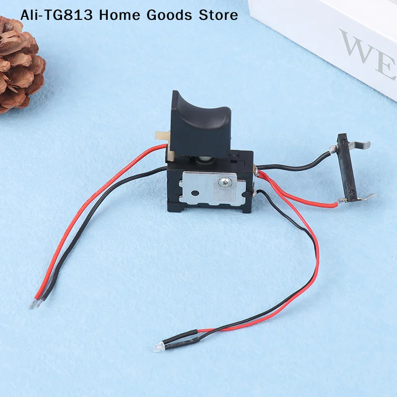 

[TG813]DC7.2-24V Electric Drill Switch Cordless Drill Speed Control Button Trigger Switch With Small Light Power Tool Parts