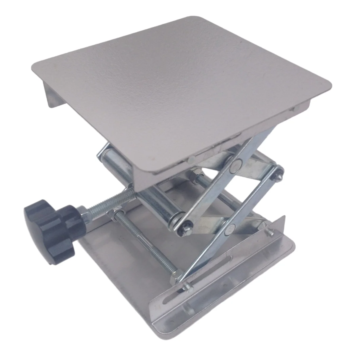 Custom Laboratory Small Stainless Steel Support Table Stand Rack Adjustable Lifting Platforms Manual Jack For Lifting Lowering