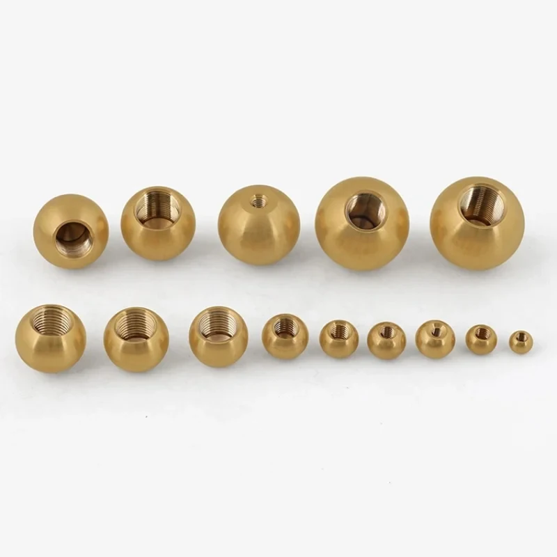 Solid Copper Ball Nuts Internal Thread Brass Ball Shape Fasteners Hardware Accessories Home Industrial Use M3-M12