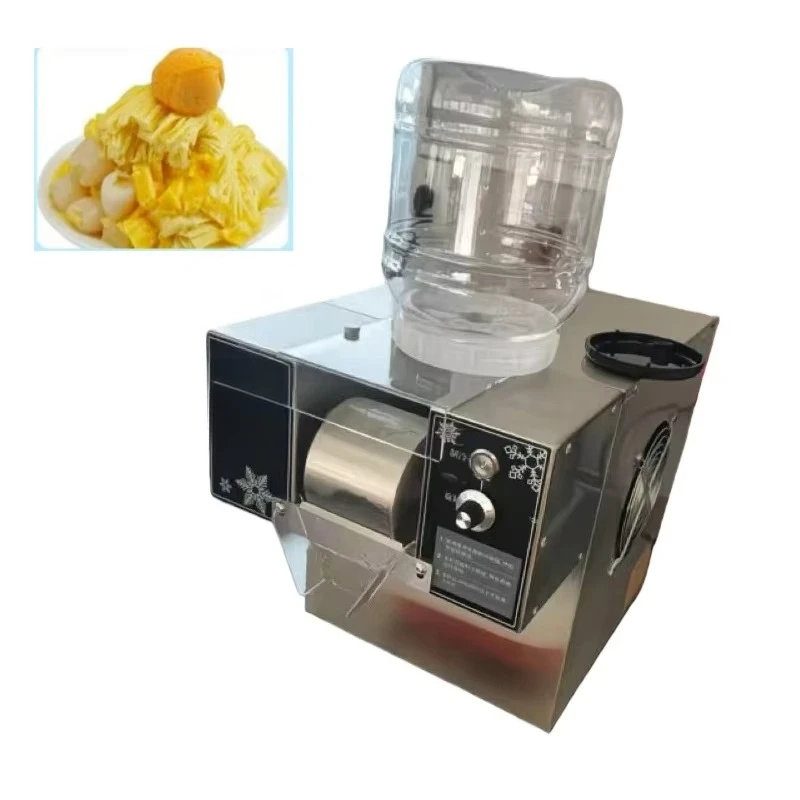 High Efficiency Snowflake Ice Maker, Stainless Steel Heavy Duty Design, Commercial Snow Ice Cream Machine for Business Use