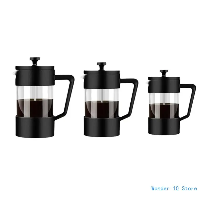 

Heat Resistant Thickened Glass Pot Coffee Presses Tea and Frothed Milk Press