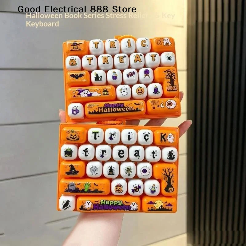 Stress Relief Simulation Keyboard Cute 26 Grids Keychain Animal Diary Desktop Decoration Student Bag Ornament Toy Creative Gift