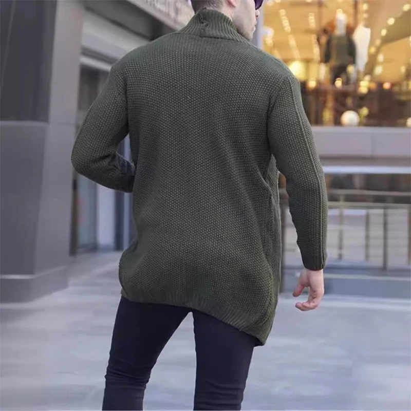 Streetwear Mens maglione giacca autunno classico Jacquard lavorato a maglia Cardigan maglioni per uomo inverno Outdoor moda cappotti lavorati a