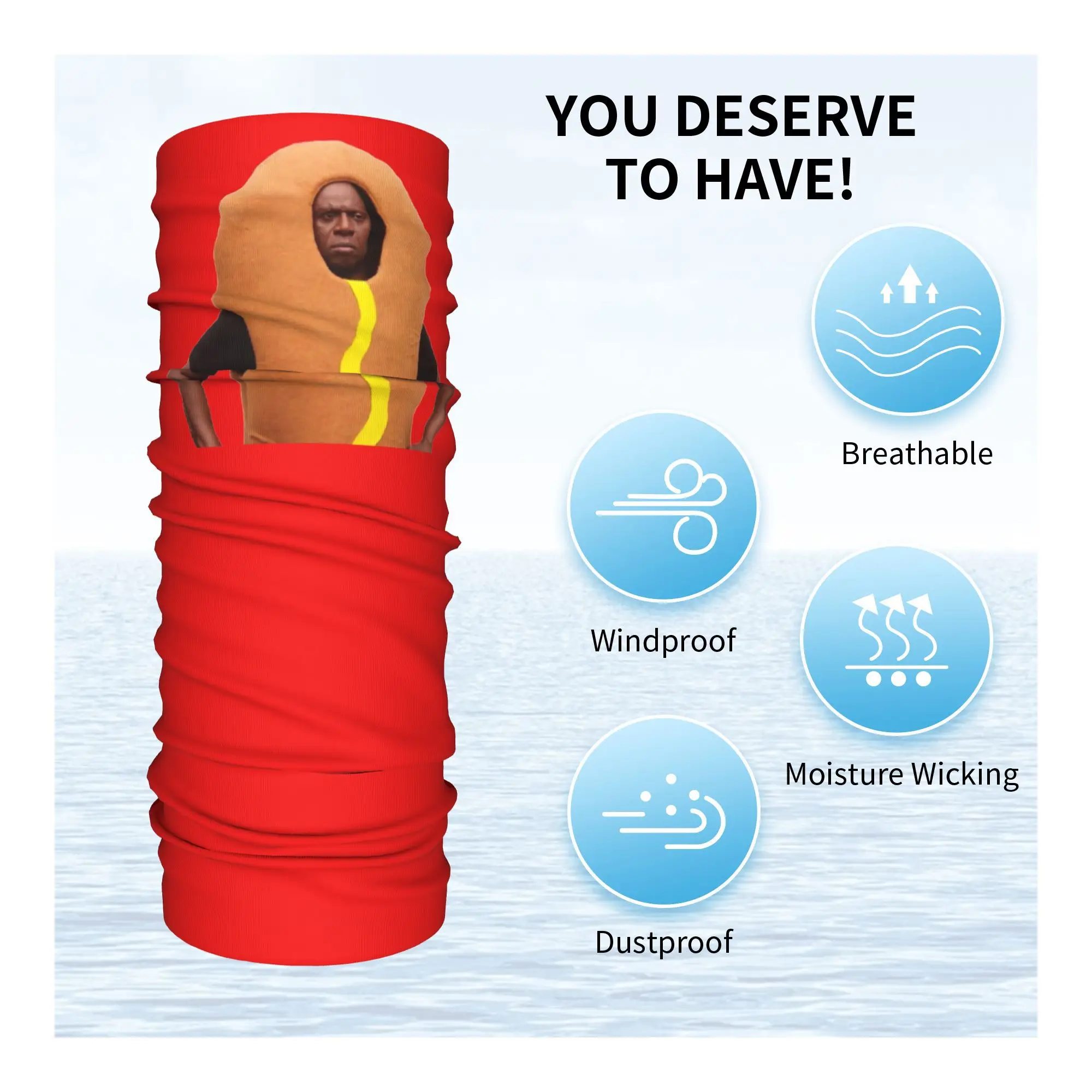 كابتن ريموند هولت - هوت دوج باندانا غطاء الرقبة قناع مطبوع وشاح متعدد الوظائف قناع الوجه الرياضة في الهواء الطلق للجنسين الكبار