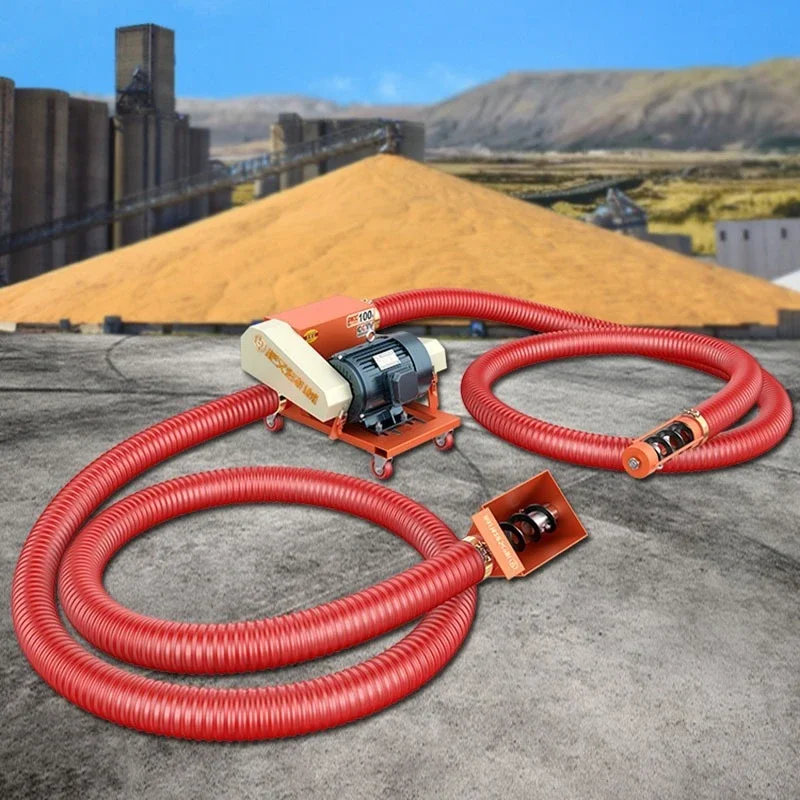 New Electric Grain Suction Machine, Double-tube Large Suction Machine, Large And Small Grain Truck-mounted Feeder, Rice Wheat Co