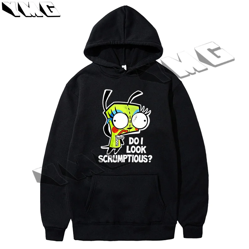 Gothic girl Y2K clothing, thick cotton sports hoodie, punk anime print, Grunge women's hip-hop oversized loose streetwear, Emo