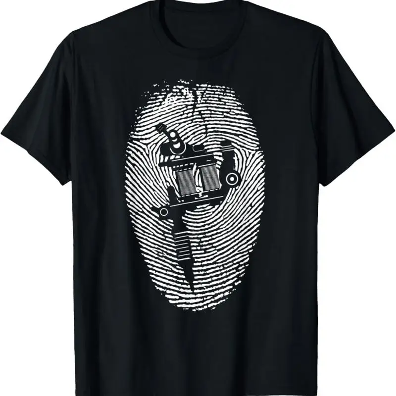 Tatouage en Dna tatoueur empreinte digitale Tat Genes tatouage t-shirt