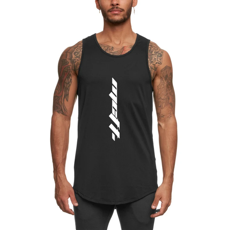 

Men Bodybuilding Mesh Tank Tops Gym Workout Fitness Quick-drying Sleeveless shirt Running Vest Male Summer 2022 Sports Tank Tops