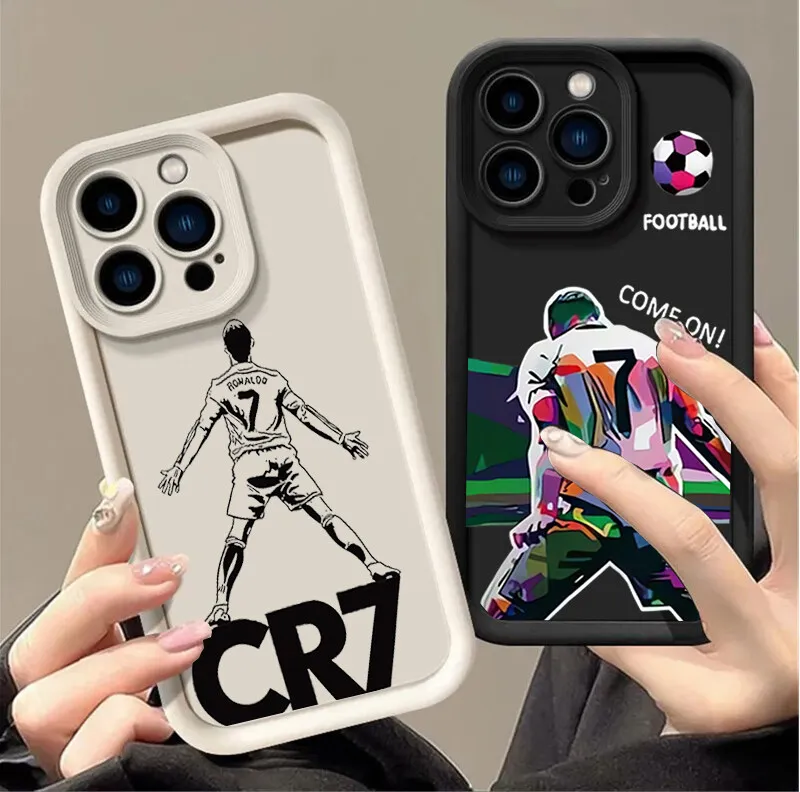 Football C-CR7 C-Cristianos Ronaldos Casing For Samsung Galaxy A16 A22 A72 5G S20 S24 FE S25 Plus Ultra J8 2018 J4 J6 PLUS Case