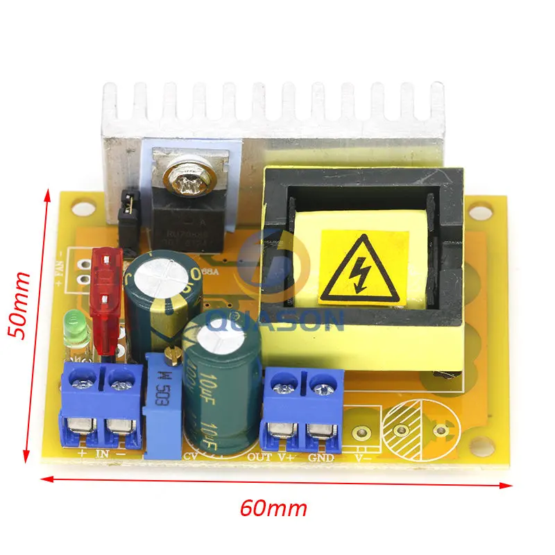 8-32V to 45-390V DC-DC Boost Converter Step Up Power Supply Module High Voltage ZVS Capacitor Charging Board