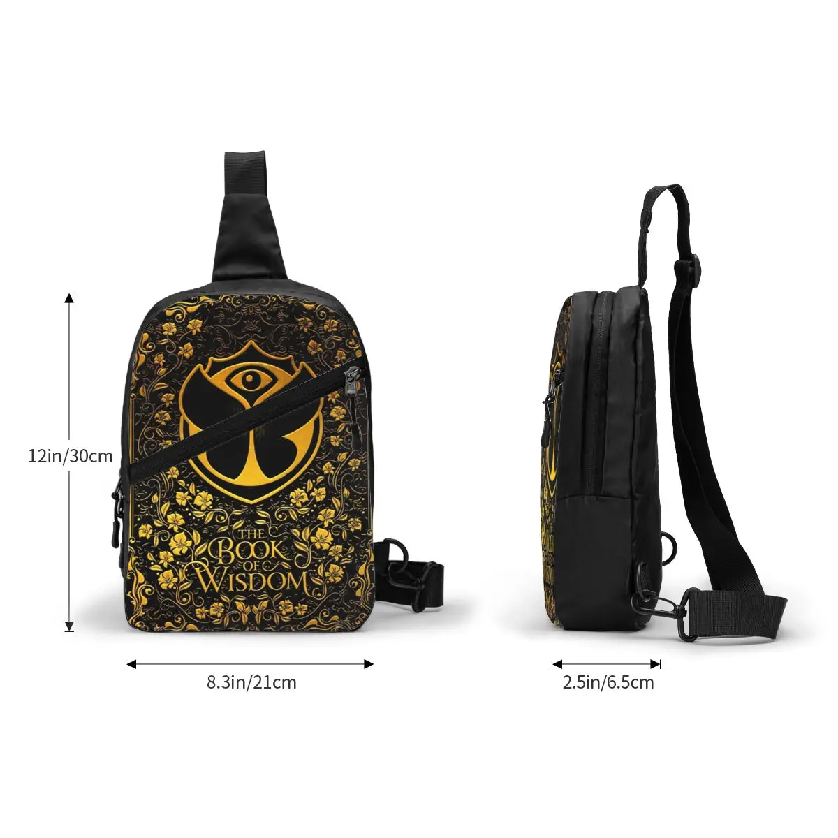 Tomorrowland-mochila cruzada de baile electrónico para hombre, bolso de pecho de hombro personalizado para viajes, senderismo y día