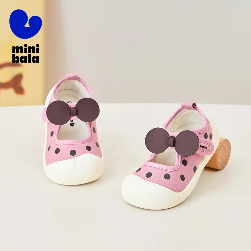 Mini Bala Kids Infant Canvas Toddler Shoes For Boys and Girls Anti-slip Fall-proof 2025 Spring Summer New