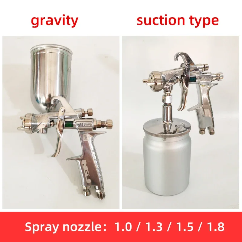 dmJapan Iwata W101 Spray Gun Auto Furniture Paint Spraying High Atomization 1.0/1.3/1.5/1.8 Nozzle Pneumatic Spray Painting Tool