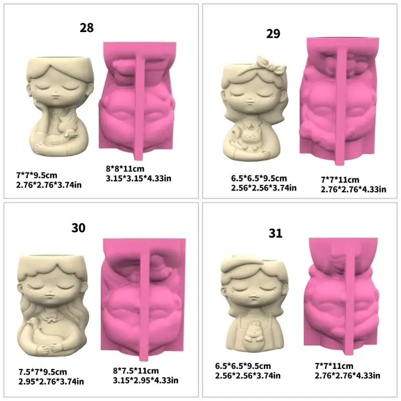 Рисунок 6 - 31BB Safe Silicone Flanter Плесень с девушкой фигур