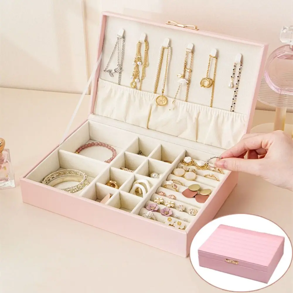 

PU Leather Bracelet Display Box Velvet Inner Holder Jewelry Storage Boxes Organizer Rings Necklace Bracelet Carrying Case