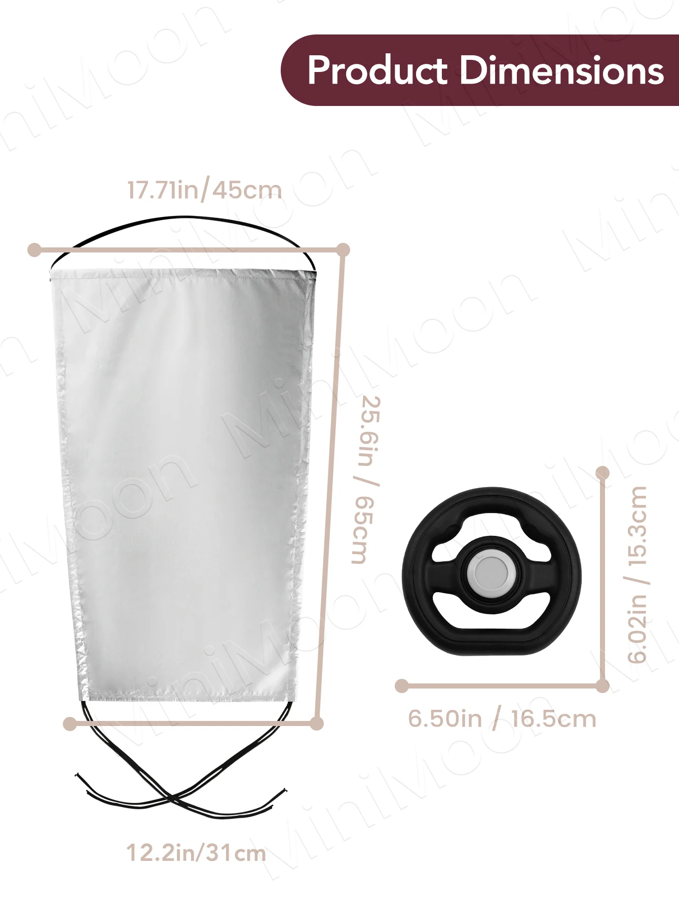 Universal Stroller Steering Wheel Toy with Sunshade, Detachable Fun Driving Attachment & UV Protection for Baby