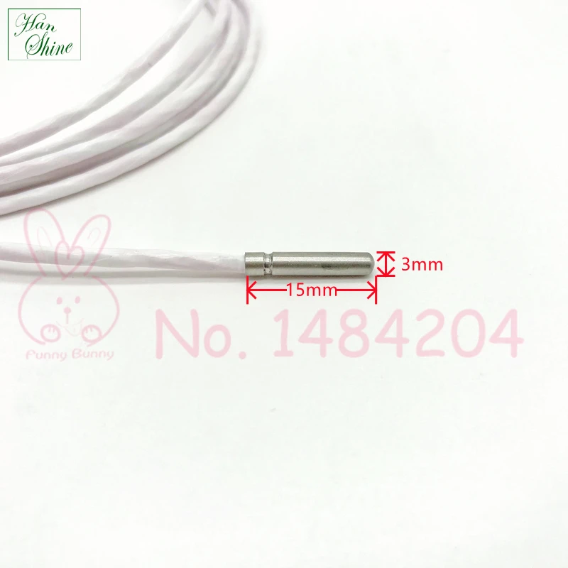 Class A Pt100 RTD -50 °C To +250°C  3mm * 15mm 4 Wire PTFE Cable 2M High Accuracy Mini Pt 100 Thermal Probe