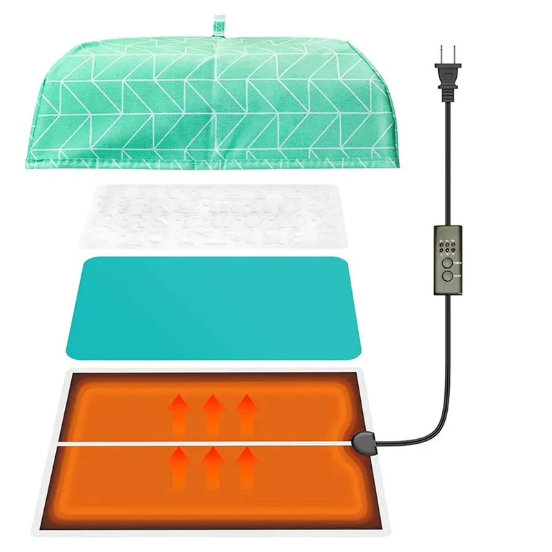 

TKOH-Epoxy Resin Dryer With Time Adjustment Function, Resin Heating Mat, Resin Molds Heating Pad, Resin Curing Machine With US P