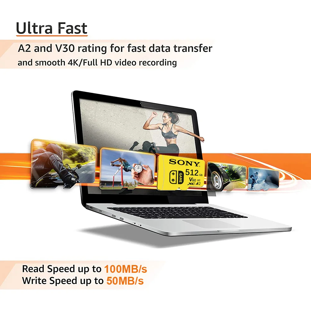 SONY 2TB SD Memory Card 128GB Class 10 V60 High Speed 1TB Mini SD Card 256GB Micro TF SD Card For Nintendo Switch/Ps4/Ps5
