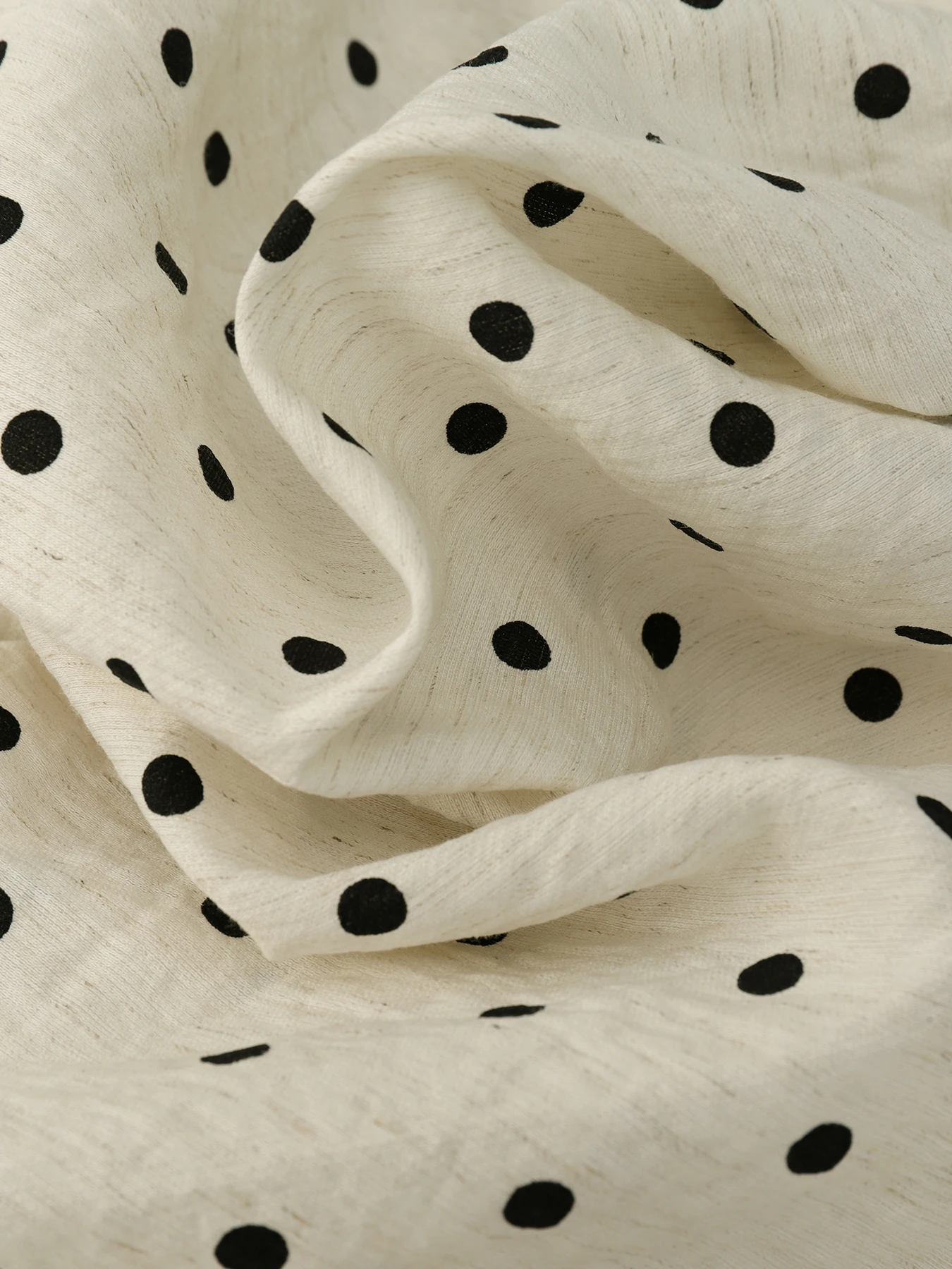 Pantaloni a gamba larga in lino a pois per l'estate da donna, pantaloni Yamamoto sottili a vita alta stile ampio e rilassato, casual dritto-l