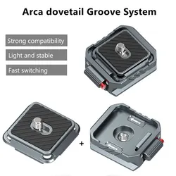1/2PCS Arca Quick Release System Plate w Arca Swiss Clamp Camera Mount for Camera Tripod D-JI Stabilizer PD Quick Release Plate