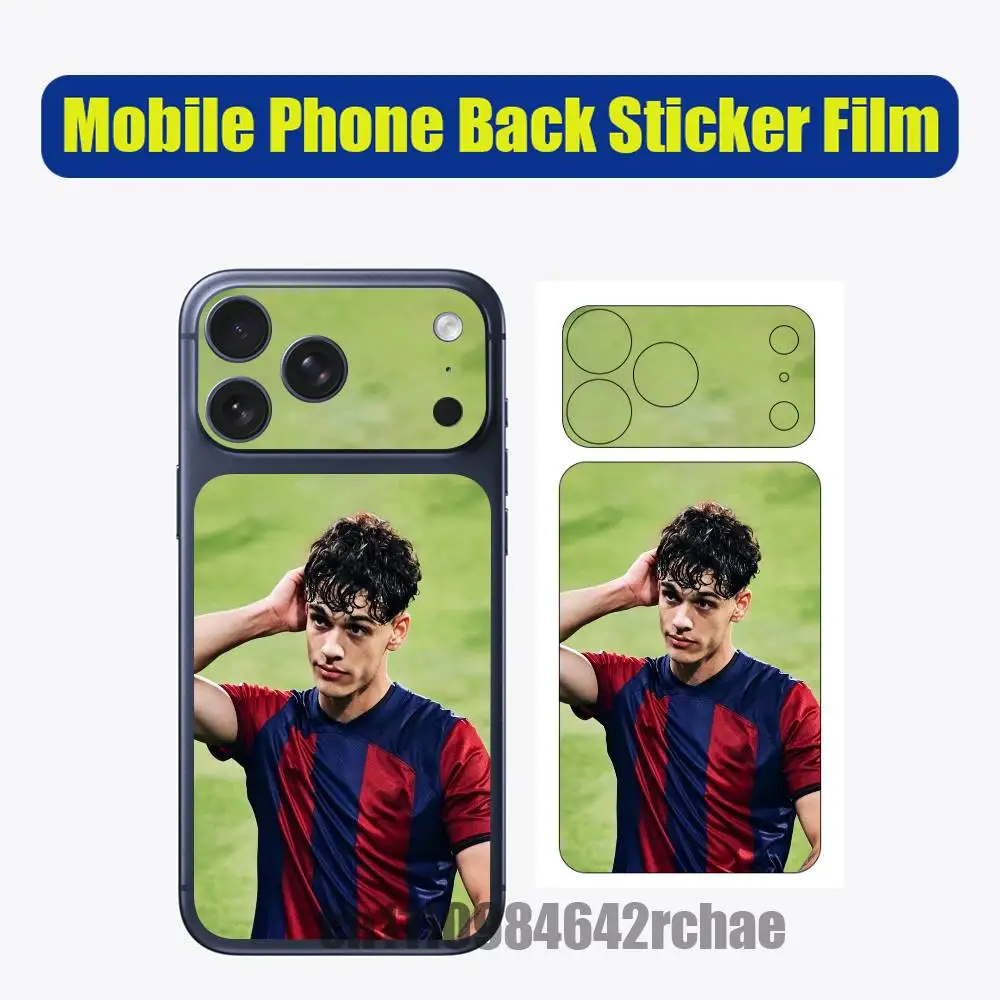 

For iPhone 17 Pro Max Phone Back Sticker Films Decal Skin Wrap DIY Custom H-Hector F-Fort Film Full Cover