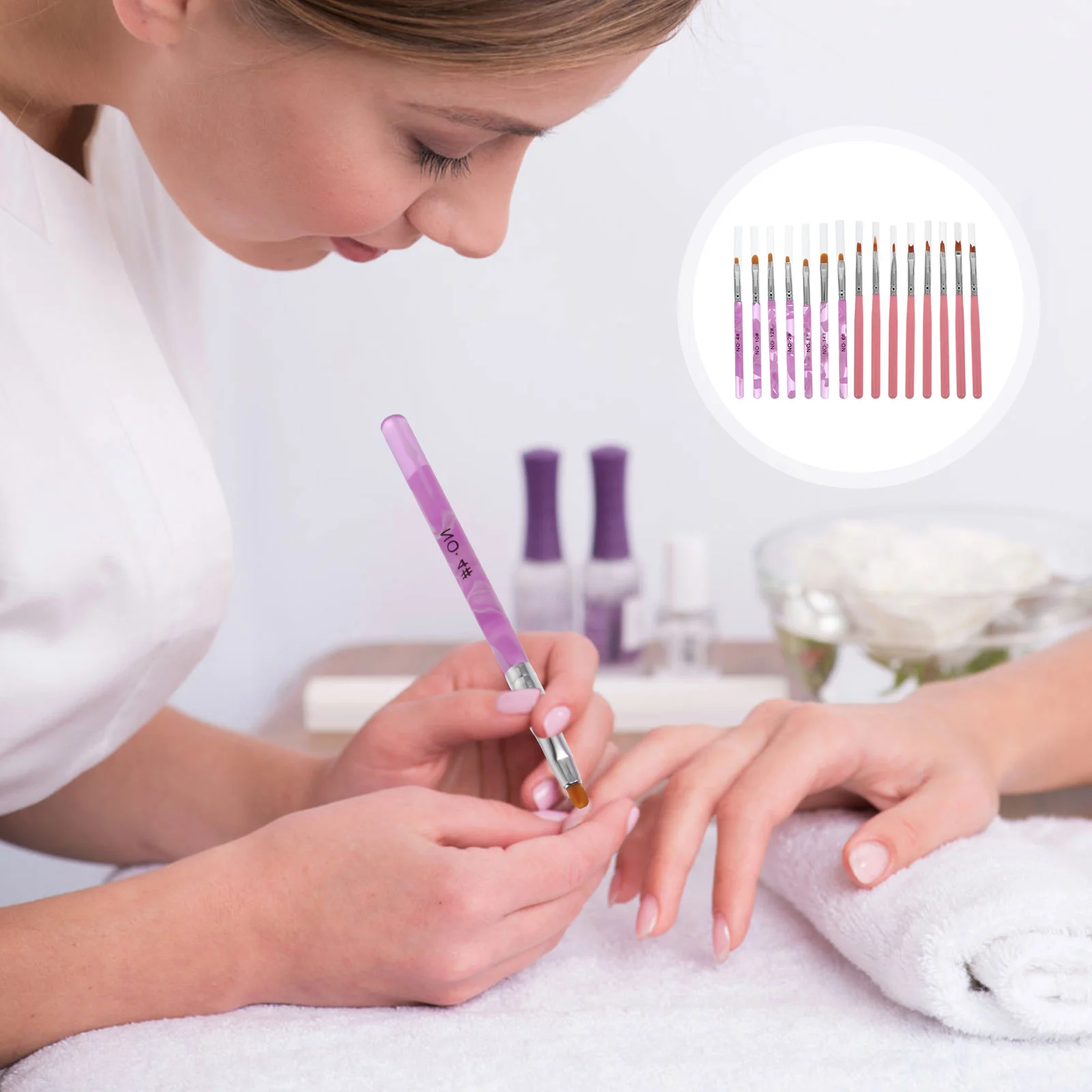 15pcs Nail Art Pens Professional Manicure Tools For Nail Design Lightweight Kit Home Salon Use Nails Brush Pen