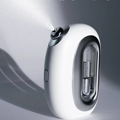 

Smart Library 2025 Water Injector Nano Mist Oxygen Sprayer Glowing Facial Steamer Moisturizer Mini Facial Atomiser