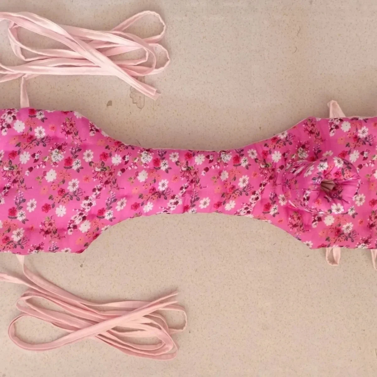 String à fleurs doux pour hommes, rembourrage en coton mélangé, ceinture à lacets, culotte chaude bouffante, Hanmdmake