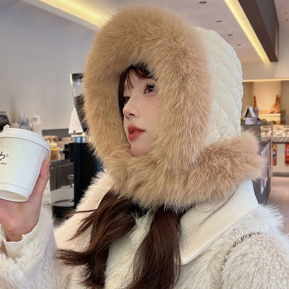 

Уличная плюшевая шапка-бомбер, плотная зимняя шапка с защитой ушей, пушистая Теплая Лыжная русская шапка для мужчин и женщин