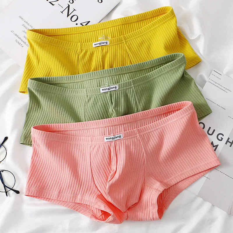 

Мужские боксеры из хлопка jj, отдельное нижнее белье с низкой талией, сексуальные трусы для мальчиков, спортивные эластичные удобные дышащие трусики