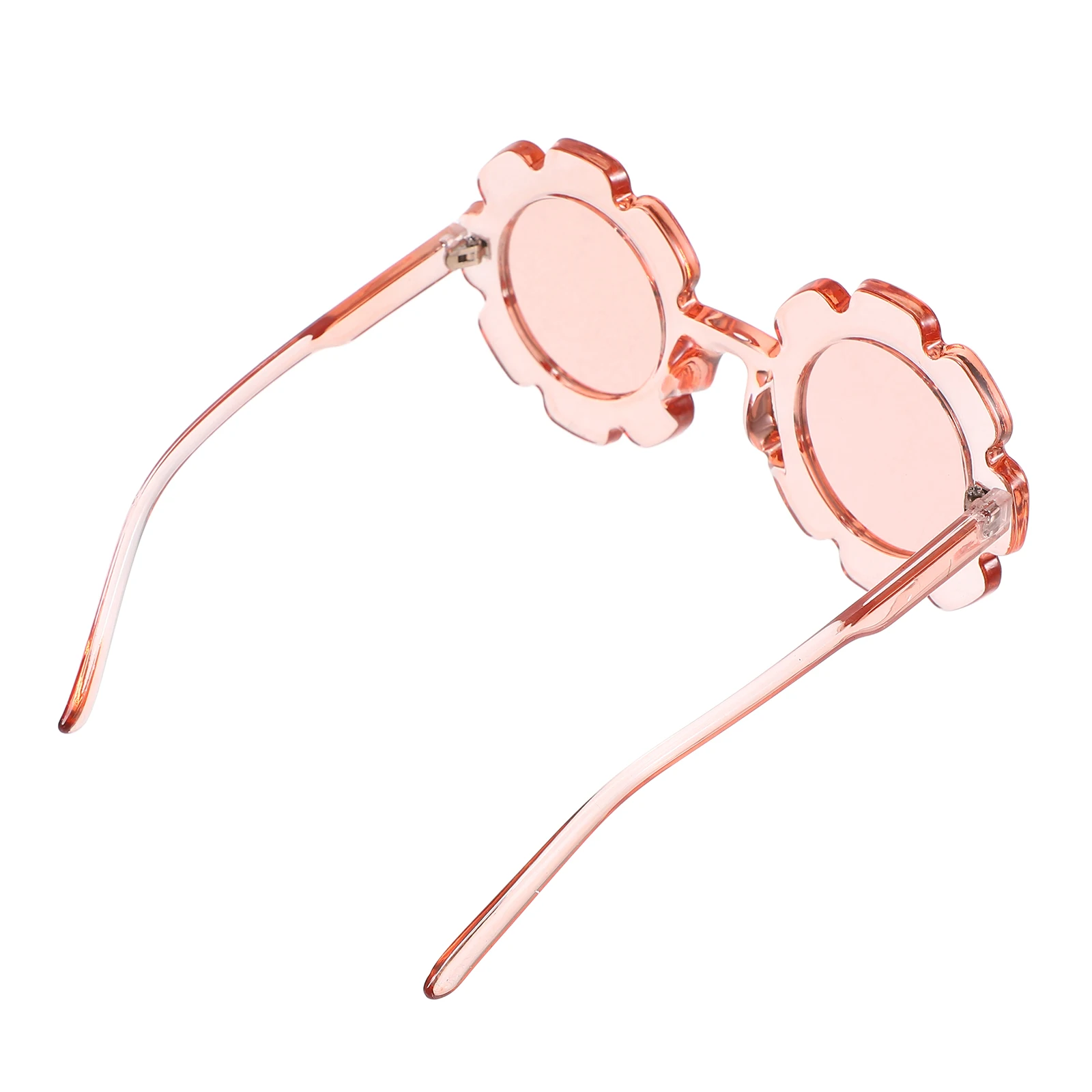 

1pc For Kids Transparent Frame Sunglasses Child Child Glasses Uv Protection Eyewear Adorable Spectacles Pink