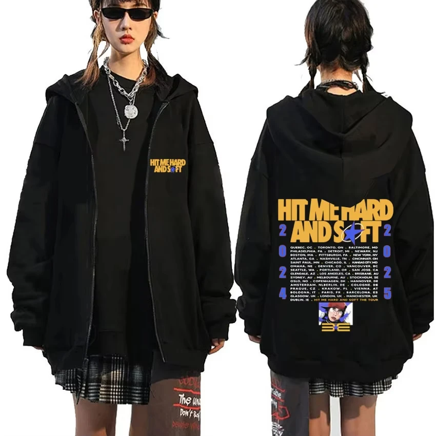 ضربني الصلب والناعمة جولة قلنسوة بسحاب الرجال النساء الهيب هوب المتضخم 100% القطن البلوز الخريف الشتاء موضة زمم سترة