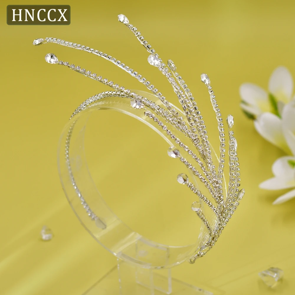 

YouLaPan Feather Shaped Rhinestone Headband Fairy Shiny Hairband Trendy Bride Headpiece Exquisite Wedding Hair Accessories HP494