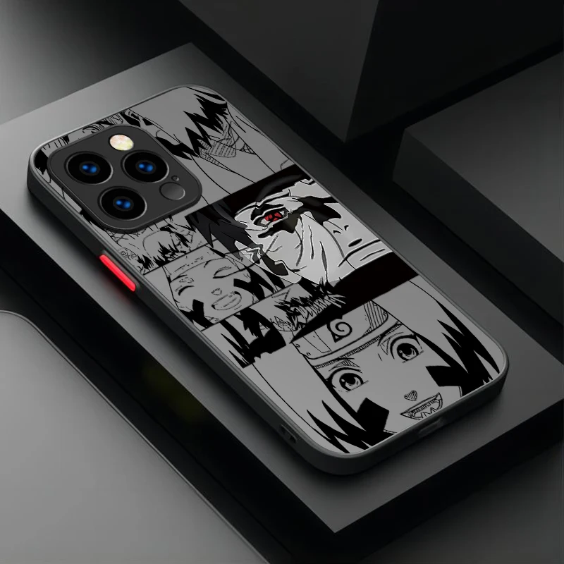 Anime N-Narutos Matte Hard Case for IPhone 17 Air 15 16E 16 Plus 14 13 12 11 Pro Max XR X XS Max SE 2020 Bumper Shockproof Cover