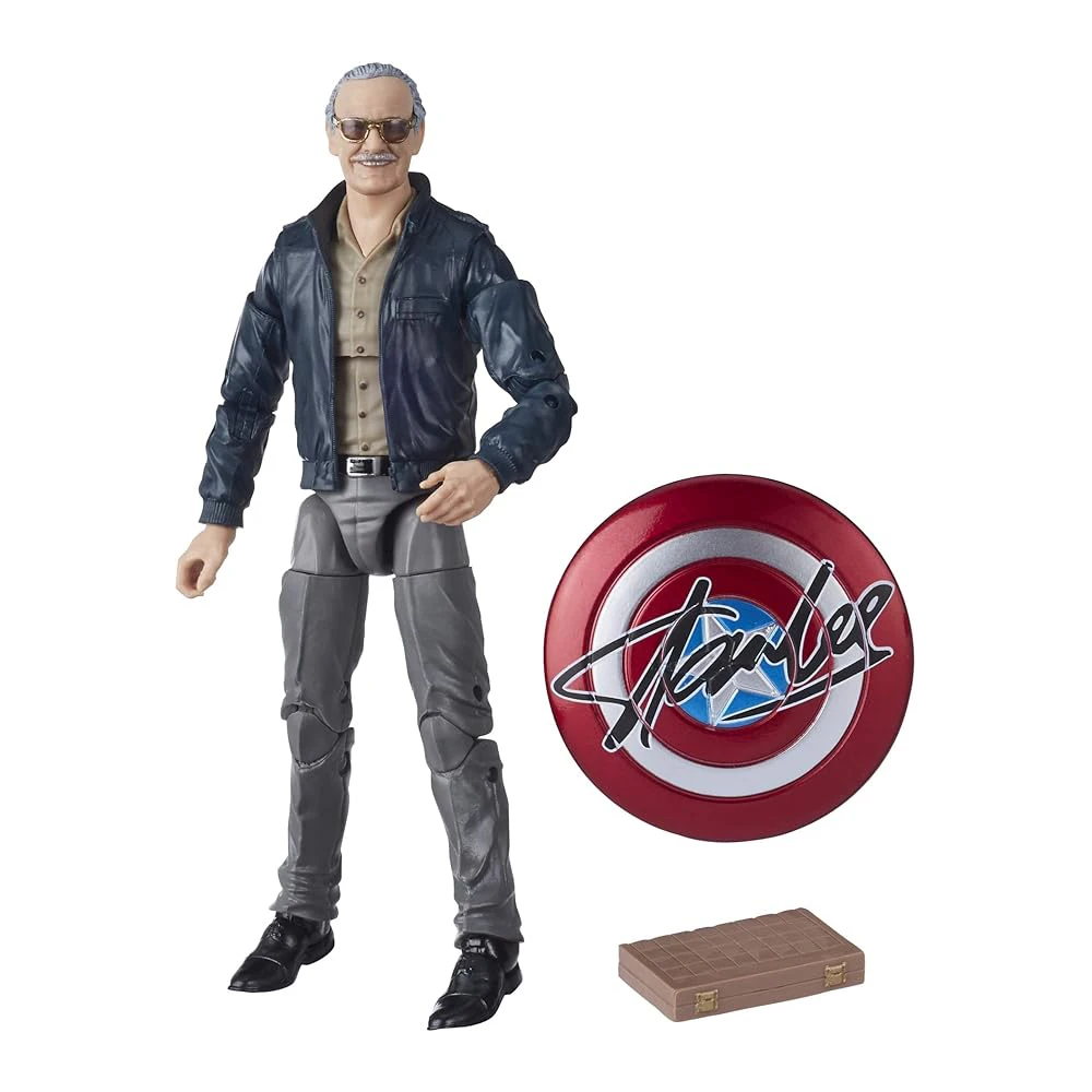 Marvel Legends Series Cameo Stan Lee: figurine d'action à collectionner de luxe de 6 pouces, modèle poupée, Kit de Garage numérique